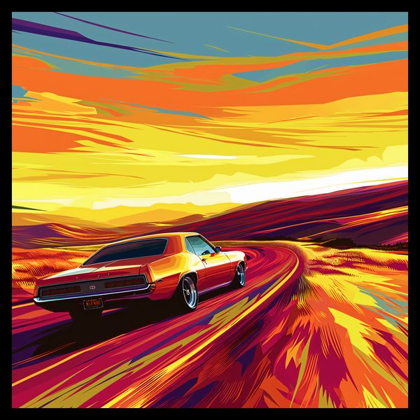 Plakat 50x50cm Pędź Przed Siebie zdjęcie 2