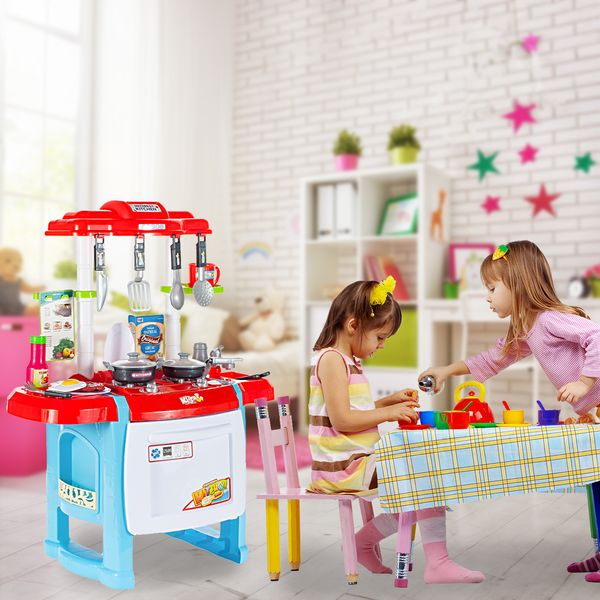 Kuchnia dla dzieci z piekarnikiem i zlewem Niebieska zdjęcie 5