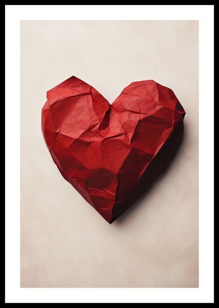 Plakat 40x60cm Kreślone Serce zdjęcie 3