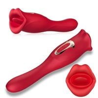 Stymulator łechtaczki i wibrator punktu G z funkcją ust USB Big Bite Mouth2