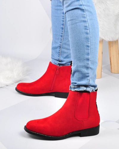 Pantofelek24.pl | Czerwone botki37 na Arena.pl