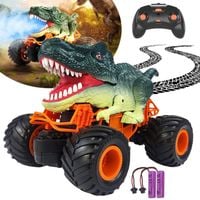 MONSTER TRUCK ZDALNIE STEROWANY SAMOCHÓD Z MOTYWEM DINOZAURA DLA DZIECI
