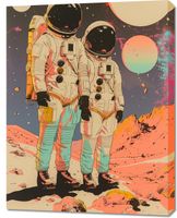 Obraz 70x90cm Astrounauci Kosmonauci