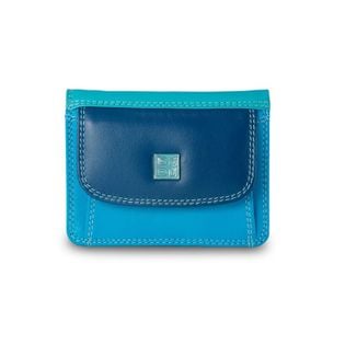 Bardzo mały skórzany portfel damski DuDu®, 534-1167 niebieski