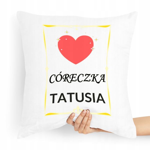 Poduszka Dla Syna Córki Dziecka Córeczka Tatusia Z Nadrukiem Ze Zdjęciem zdjęcie 1