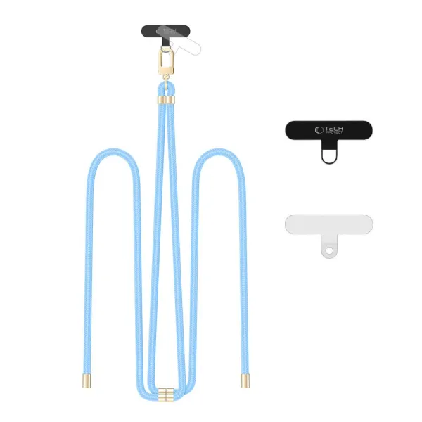 Smycz Tech-Protect C7S Rope Crossbody Strap - błękitne zdjęcie 1