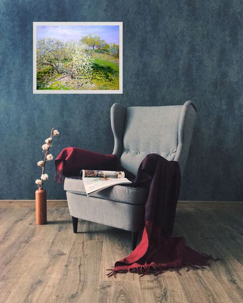 Apple trees in bloom, Claude Monet - plakat 50x40 cm zdjęcie 2