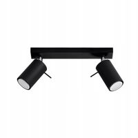 Lampa sufitowa listwa regulowana RING 2 czarna