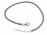 Srebrna bransoleta a'la pandor gruba żmijka snake regulowana srebro 925 B269R