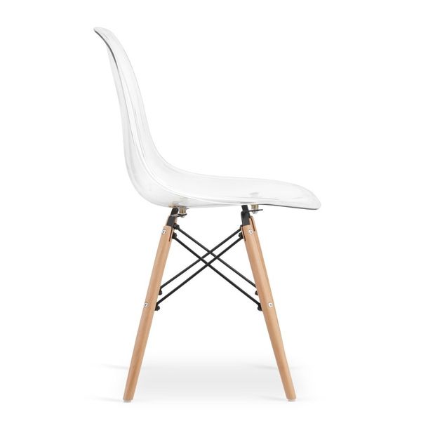 Krzesło OSAKA przezroczyste / nogi naturalne x 1 zdjęcie 11