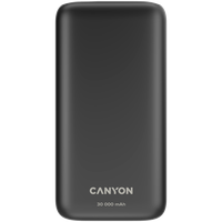 CANYON Powerbank PB-301 LED 30000 mAh PD 20W QC 3.0 Czarny