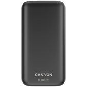 CANYON Powerbank PB-301 LED 30000 mAh PD 20W QC 3.0 Czarny