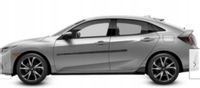 Honda Civic - Listwy CZARNE Boczne Drzwi