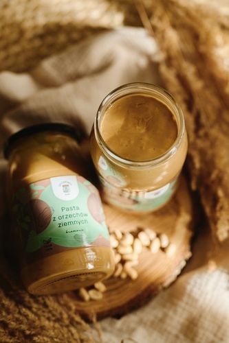 MASŁO ORZECHOWE 900g pasta z orzechów ziemnych SMOOTH krem - SPIŻARENKA na Arena.pl