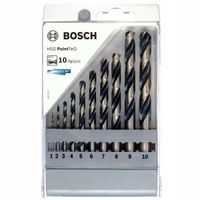 2X BOSCH WIERTŁO METAL HSS POINTTEQ 10 SZT.