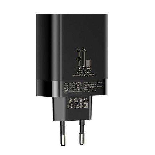 BASEUS MIRROR LED 4-PORT NETWORK CHARGER BLACK na Arena.pl