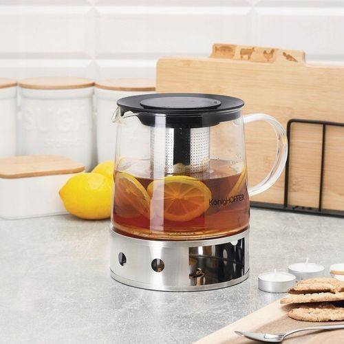 DZBANEK do KAWY HERBATY Ziół z ZAPARZACZEM i PODGRZEWACZEM Andrea 1,5 Lit. na Arena.pl