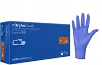 rękawice nitrylowe 100 szt. nitrylex basic dark blue 10-xl