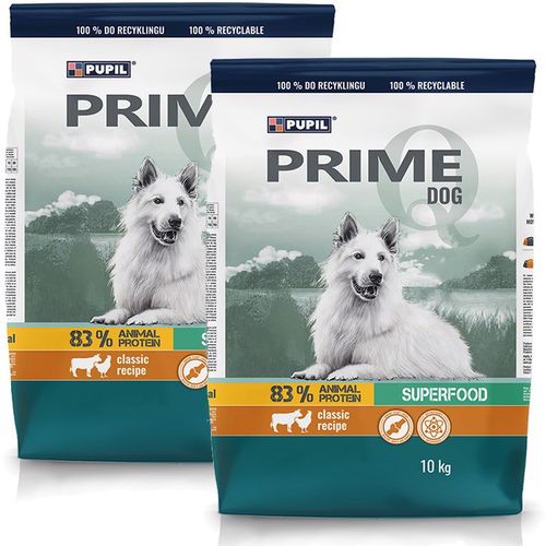 Pupil Prime Karma dla psów bogata w drób z wołowiną 10 kg x 2 sztuki na Arena.pl