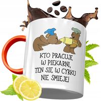 Kubek Pomarańczowy Dla Piekarza Prezent Z Nadrukiem Ze Zdjęciem