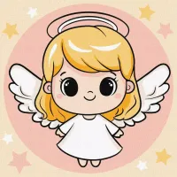 Malowanie po numerach - Święty Aniołek 25x25cm