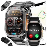 Smartwatch GPS wodoodporny 3ATM AMOLED ekran rozmowy krokomierz pulsometr