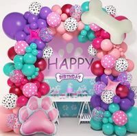 Girlanda balonowa kolorowa Pieski, 122 szt.