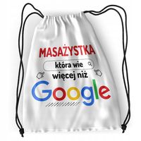 Plecak Dla Masażystki Sportowy Szkolny Worek Torba Z Nadrukiem Ze Zdjęciem