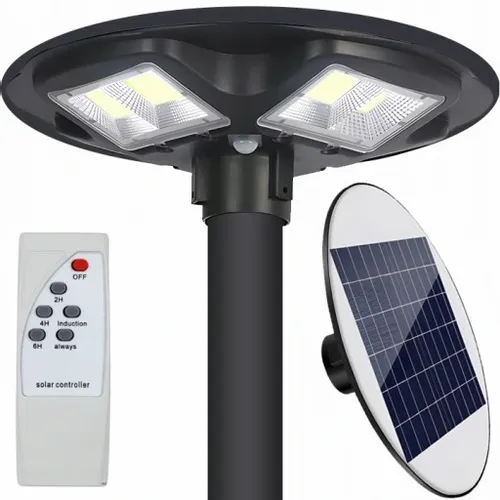 Lampa solarna LED latarnia uliczna UFO czujnik + pilot SuperLED na Arena.pl