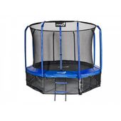 Trampolina Ogrodowa Jumpi 312cm/10FT Maxy Comfort Niebieska Z Wewnętrz