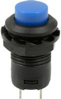 Przycisk chwilowy SPST NO niebieski 12mm