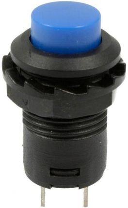 Przycisk chwilowy SPST NO niebieski 12mm zdjęcie 1
