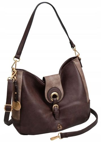 Lulu Castagnette torebka klasyczna na ramię czekolada na Arena.pl