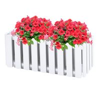 Doniczka skrzynka balkonowa 18x38x16,2 cm biały