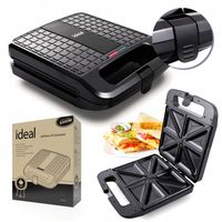 OPIEKACZ DO KANAPEK TOSTÓW SANDWICH TOSTER 1400W DUŻY XXL 4 KANAPKI