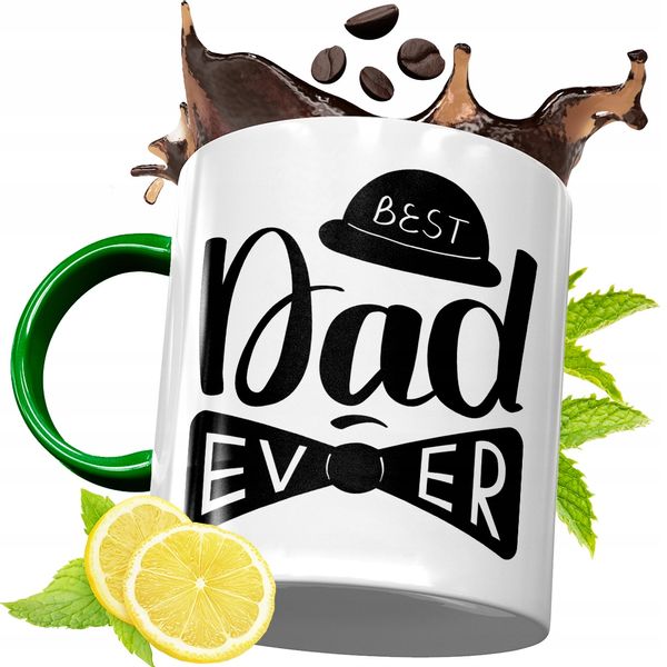 Kubek Zielony Dla Taty Tatusia Na Urodziny Prezent Z Nadrukiem Ze Zdjęciem zdjęcie 1