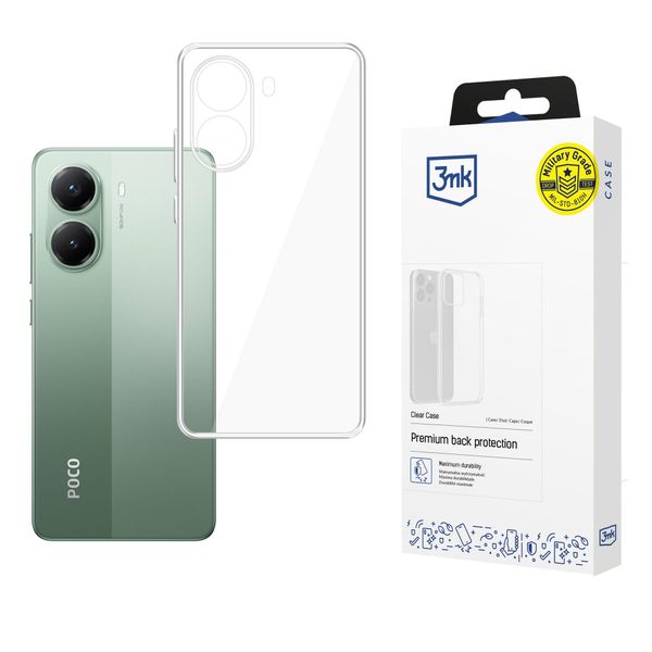 Silikonowe etui na POCO X7 Pro - 3mk Clear Case zdjęcie 1