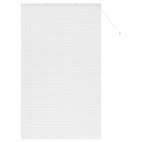 Żaluzja okienna z zasłonami ręczne Biały Aluminium