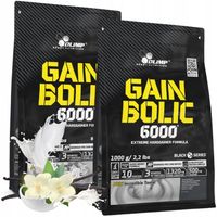 2x Gainer Olimp Smak Waniliowy Gain Bolic 6000 Białko Węglowodany 1kg