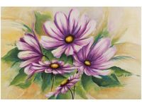 100 70CM OBRAZ PŁÓTNO KWIATY ZIELENI PŁÓTNO RAMA