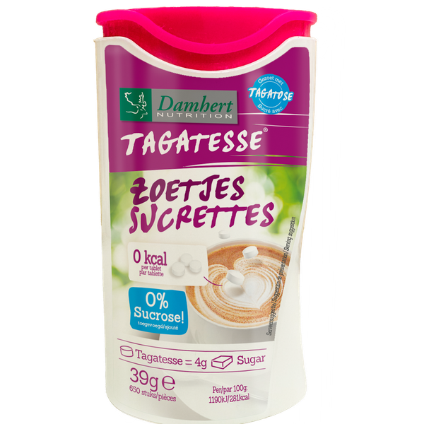 Tagatesse w Tabletkach Damhert, 39g (650 Tabletek) Zamiennik Cukru zdjęcie 1