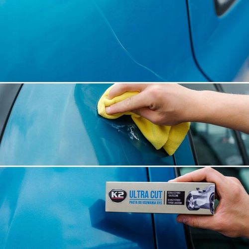 ZESTAW KREDKA PASTA WOSK KOLORYZUJĄCY SREBRNY DO USUWANIA RYS NA RYSY AUTA na Arena.pl