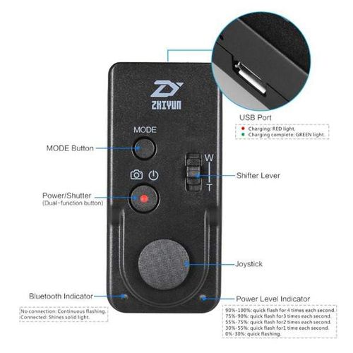 Pilot bluetooth Zhiyun Crane 2 na Arena.pl