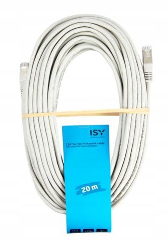 Kabel sieciowy ISY IPC-1001 20m Biały na Arena.pl