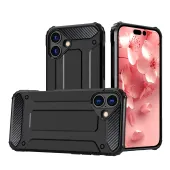 Etui Hybrid Armor pancerne na iPhone 16 Plus - czarne