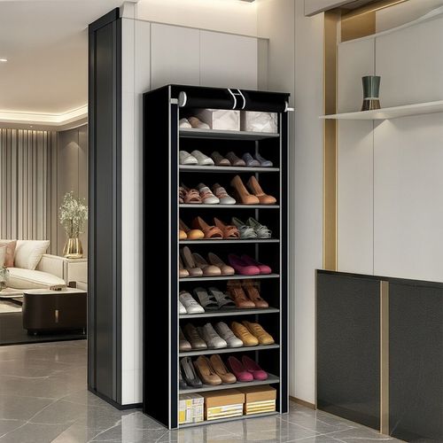 SZAFKA MATERIAŁOWA NA BUTY UBRANIA REGAŁ PÓŁKA GARDEROBA 9 PÓŁEK DUŻA na Arena.pl