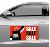 Magnes na samochód reklama magnetyczna 60x30 cm SALE SALE