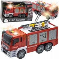Auto straz pozarna samochod zabawka pojazd strazacki drabina koła gumowe