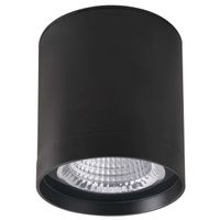 Spot LAMPA sufitowa VETRA OWG-705R/BF-WW Italux metalowa OPRAWA plafon LED 40W 3000K tuba łazienkowa IP65 czarna