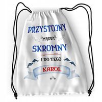 Plecak Sportowy Szkolny Dla Karola Syna Dziecka Z Nadrukiem Ze Zdjęciem